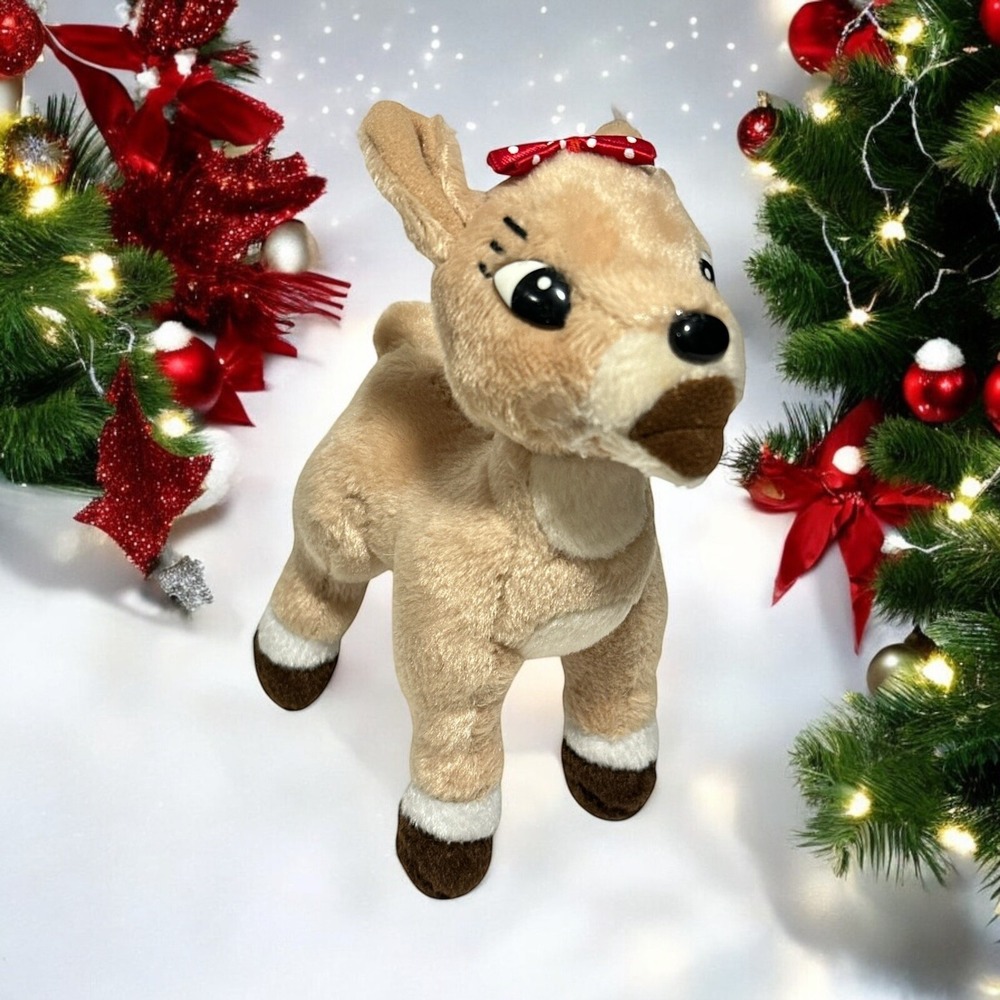 Vintage Rudolph The Red Nose Reindeer Friend Clarice Small Plush Prestige Toy Co